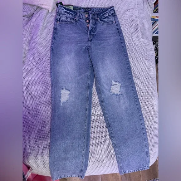 wild fable Straight Leg Denim Jeans in Blue - Picture 2 of 3